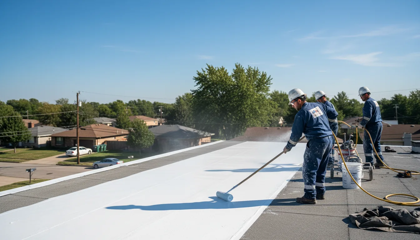 Commercial roof coating in Columbus, WI near me